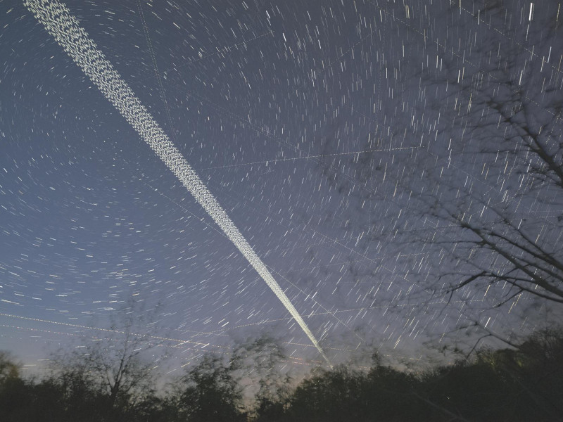 Una imagen de un satélite Starlink 24  de SpaceX