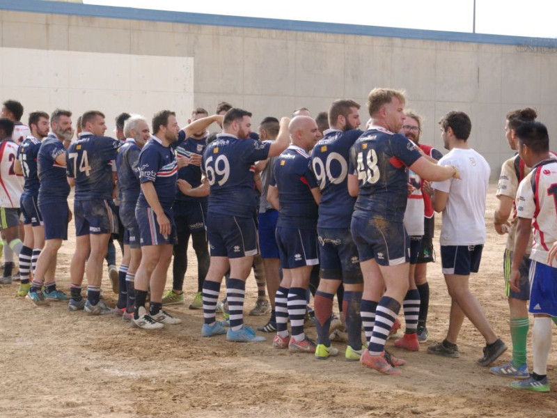 Foto del primer partido que disputó el equipo penitenciario en el año 2018