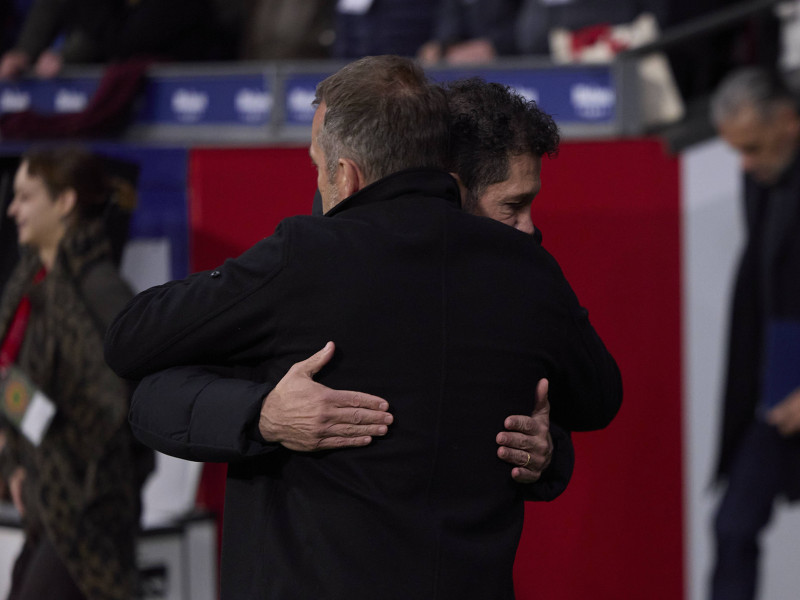 Hansi Flick y Diego Pablo Simeone