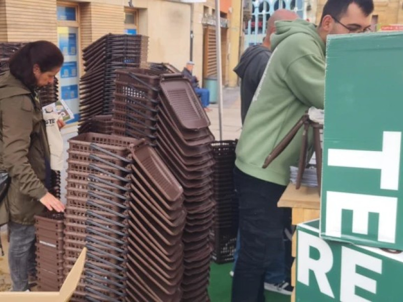 Campaña de reciclaje en Oviedo