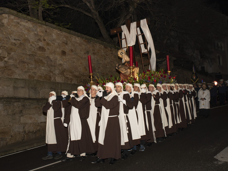 Procesión en la ciudad de A Coruña