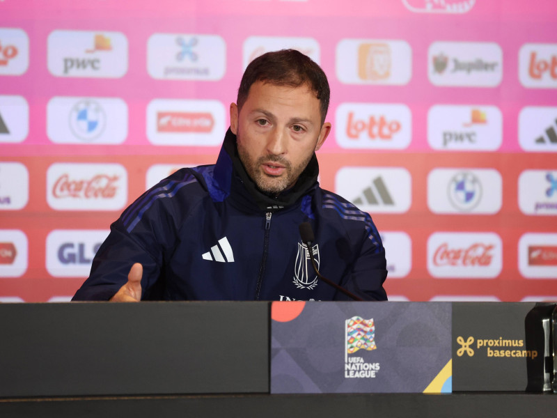 Domenico Tedesco, en su etapa como seleccionador de Bélgica