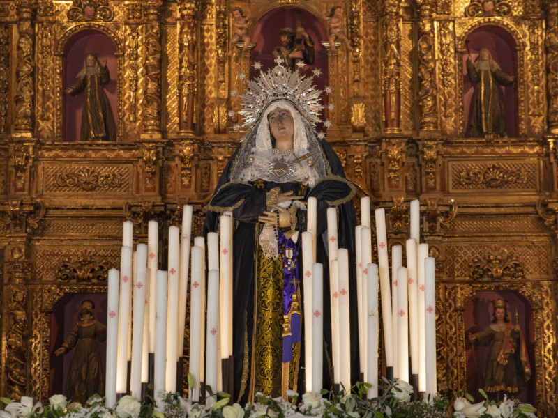 Procesión de Semana Santa en la Venerable Orden Tercera de A Coruña