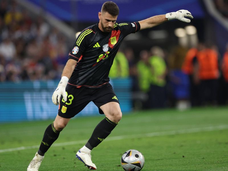 Unai Simón, con la Selección Española