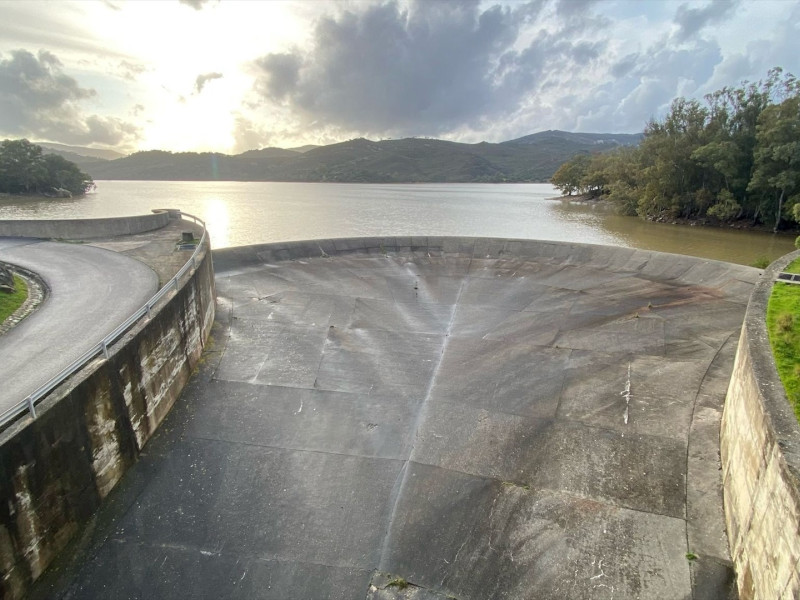 Embalse de Guadarranque en Castellar de la Frontera (Cádiz)