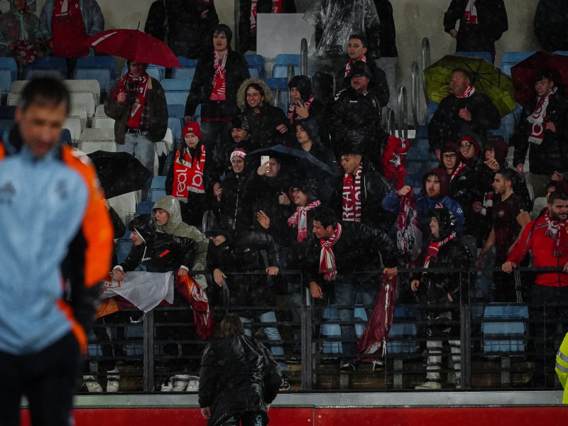 La afición grana no falló en Valdebebas