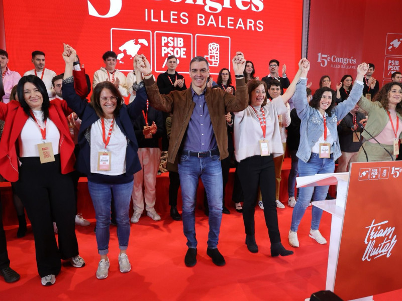 Sánchez en el congreso de los socialistas de Baleares