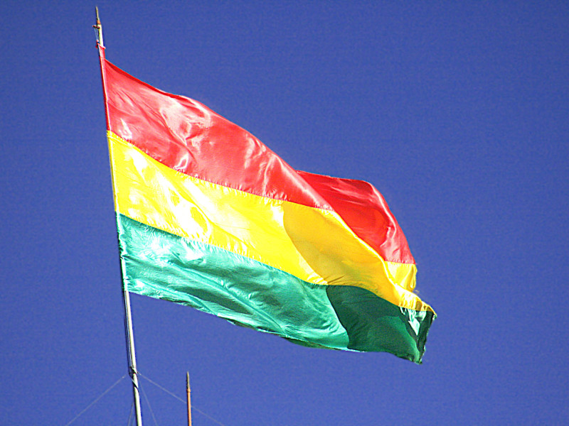 La bandera de Bolivia