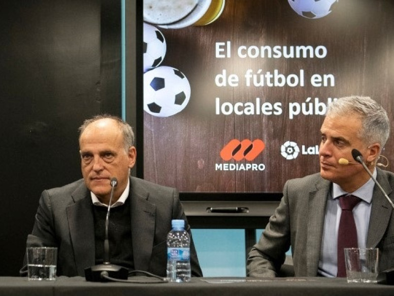 El presidente de LaLiga, Javier Tebas