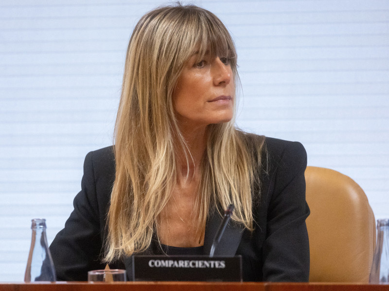 Archivo - La esposa del presidente del Gobierno, Begoña Gómez, durante la comisión de investigación de la Asamblea de Madrid, a 13 de noviembre de 2024, en Madrid (España).