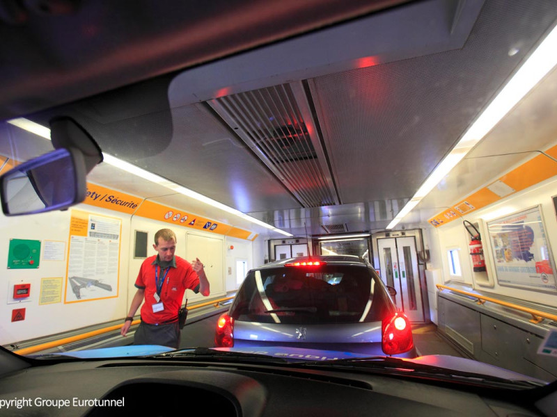 Interior del Eurotúnel