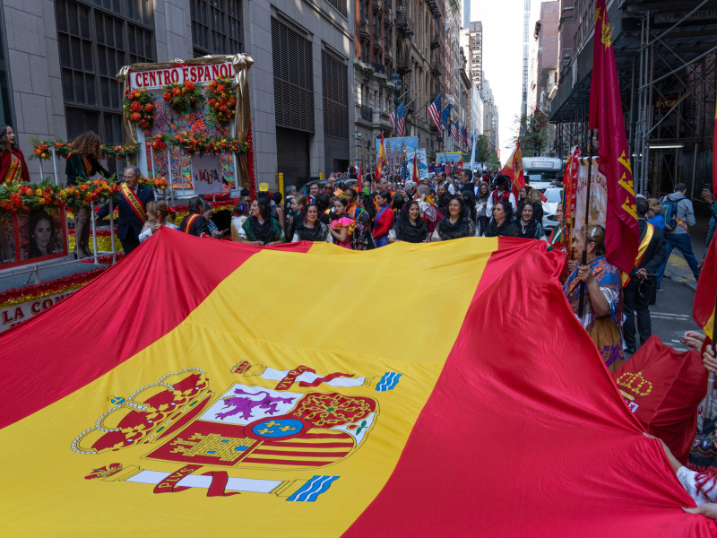 Bandera España en Estados Unidos