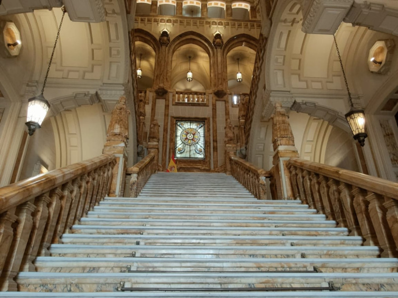 Escalinata del Museo Naval de Madrid