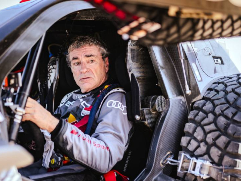 Carlos Sainz durante una prueba
