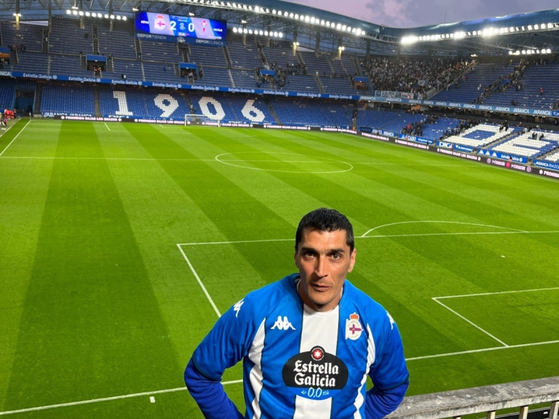 José Castell, en Riazor