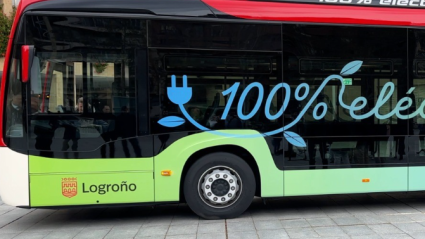 Así es el primer autobús eléctrico de Logroño: Circulará por esta línea