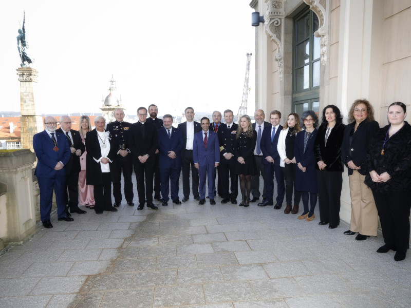 Participantes en el pregón de este sábado en el teatro Jofre