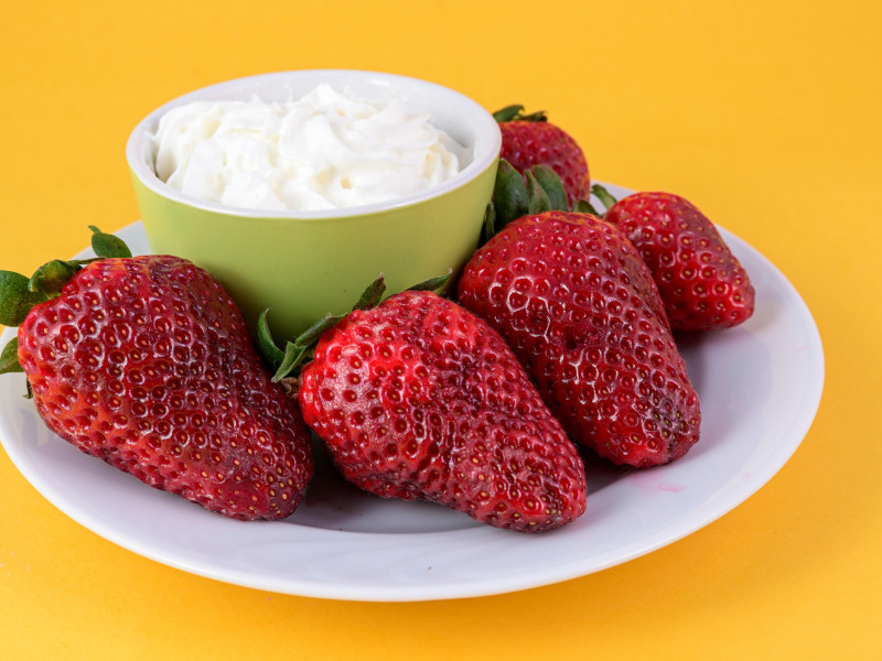 Fresas con nata.
