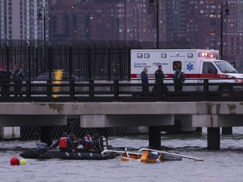 Accidente helicóptero en NY