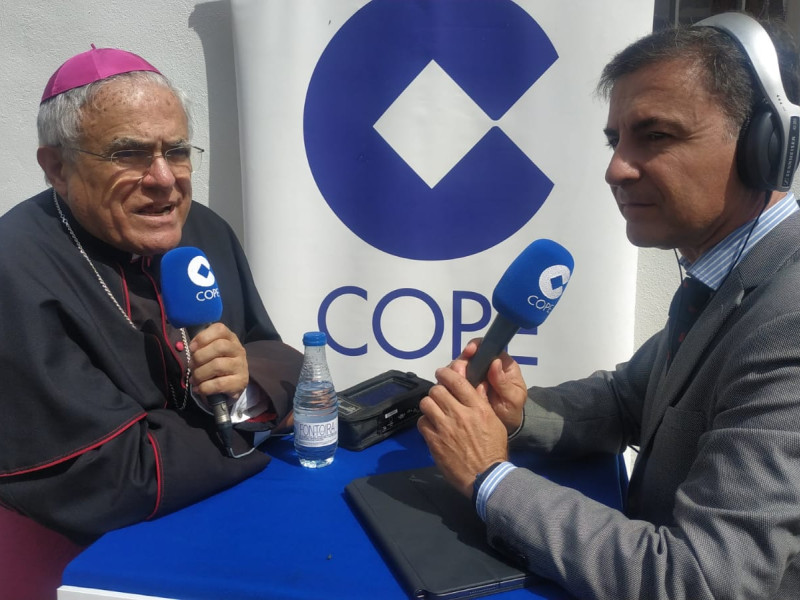 Demetrio Fernández y Francisco Durán, durante la entrevista