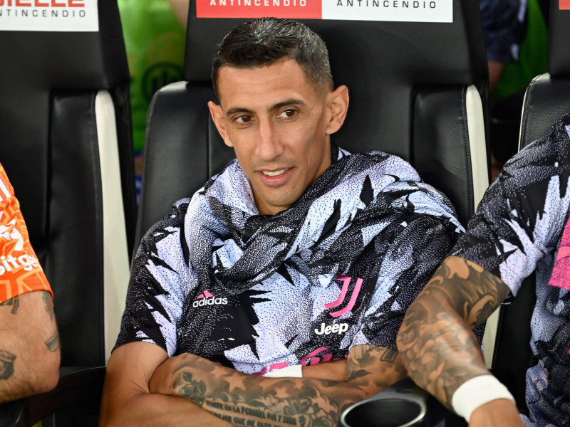 Ángel Di María, durante un partido con la Juventus en el estadio de Udinese.