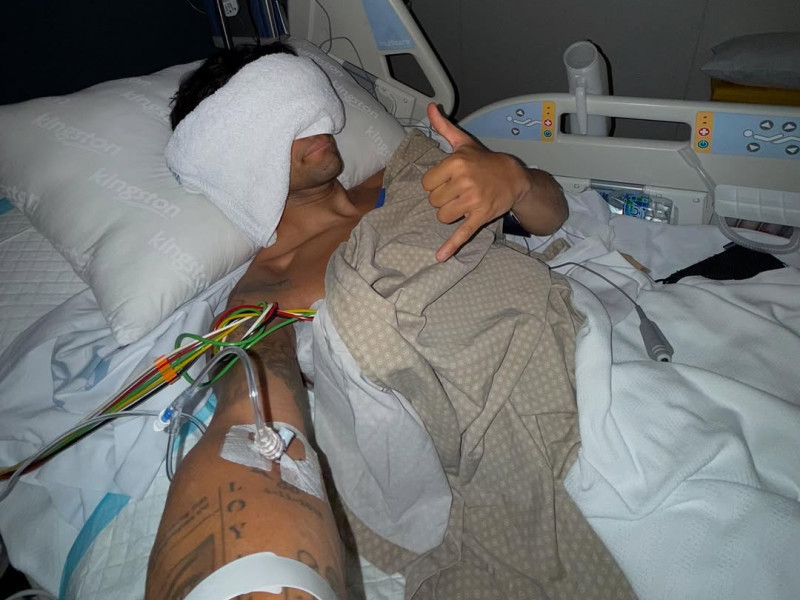 Imagen de Jorge Martín en el hospital