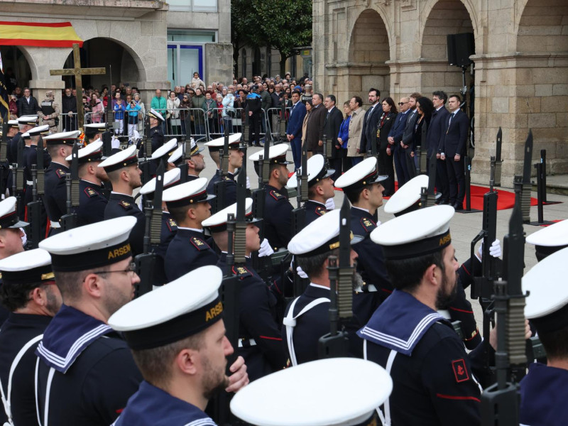 Recepción ao Tercio Norte da Armada na Praza Maior de Lugo