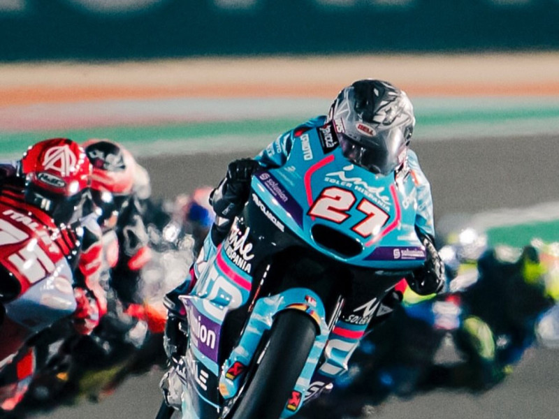 El alicantino Dani Holgado ha rozado la gloria en el GP de Qatar.