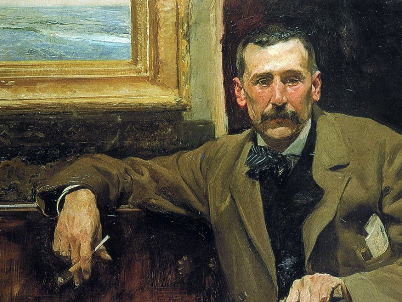 Retrato de Galdós realizado por Sorolla