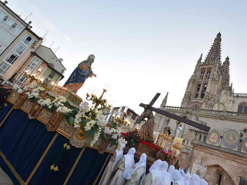Procesión del Encuentro. Jueves Santo en Burgos