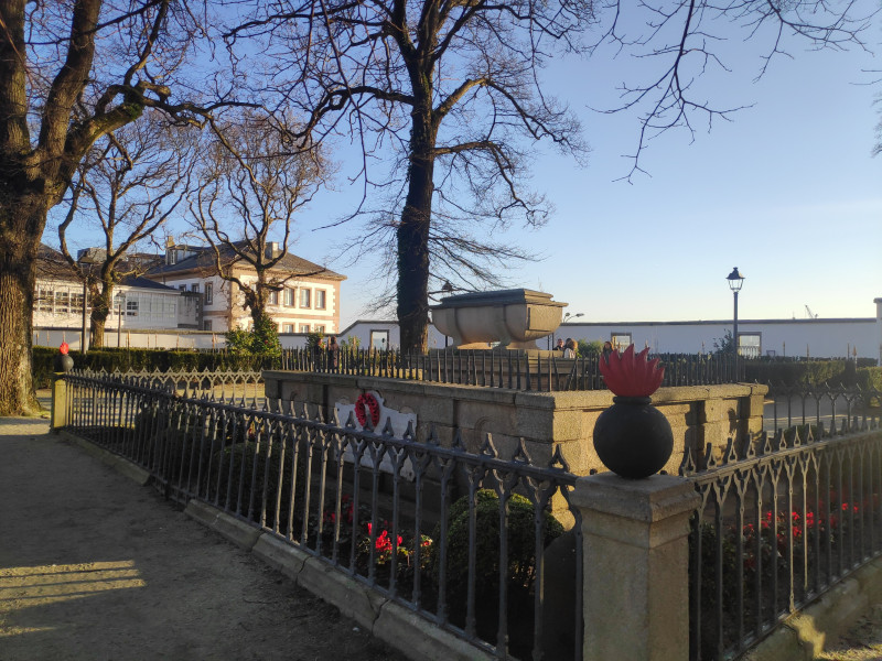 Tumba de Sir John Moore en el Jardín de San Carlos de A Coruña
