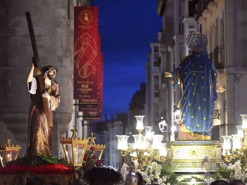 Procesión del Encuentro. Semana Santa en Burgos