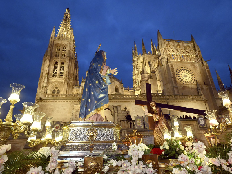Procesión del Encuentro. Semana Santa en Burgos