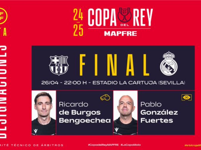 Colegiados de la final de la Copa del Rey