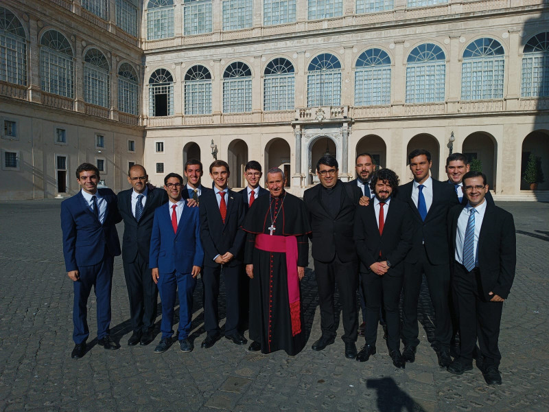 Visita seminaristas Ciudad Real a Roma