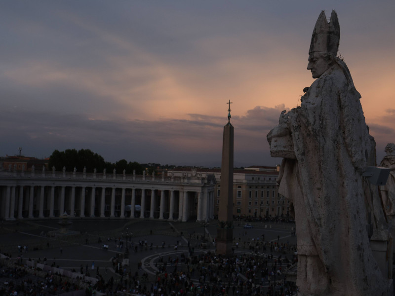 Imagen del Vaticano tras el fallecimiento del Papa Francisco