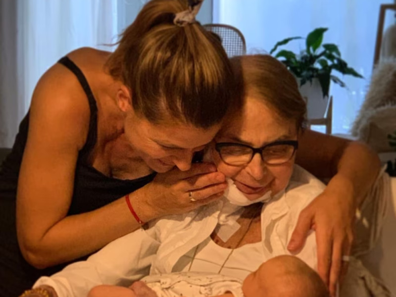 Eugenia Tobal y su madre