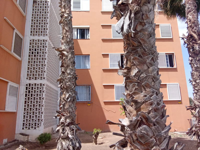 Una imagen del exterior de la vivienda de Gabriela en Las Remudas
