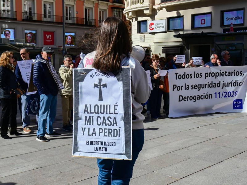 Manifestación contra la okupación