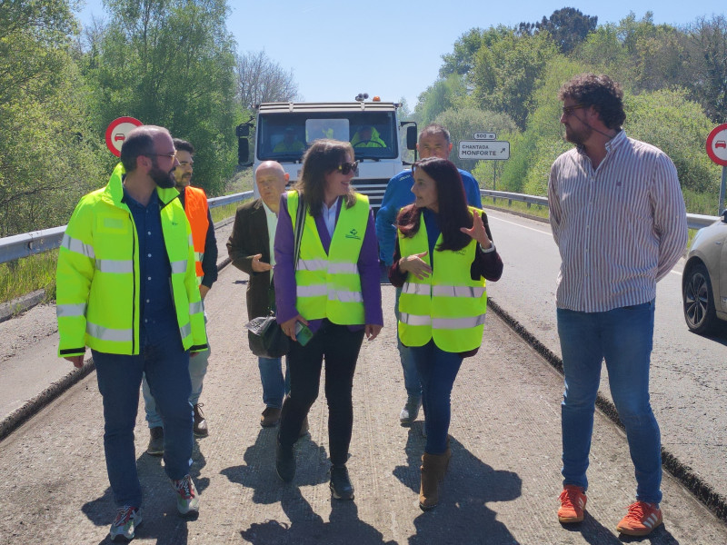 Isabel Rodríguez visitó este jueves las obras en la Nacional 540