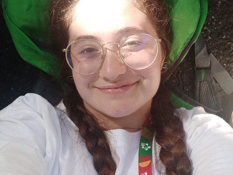 Elena, en la JMJ de Cracovia