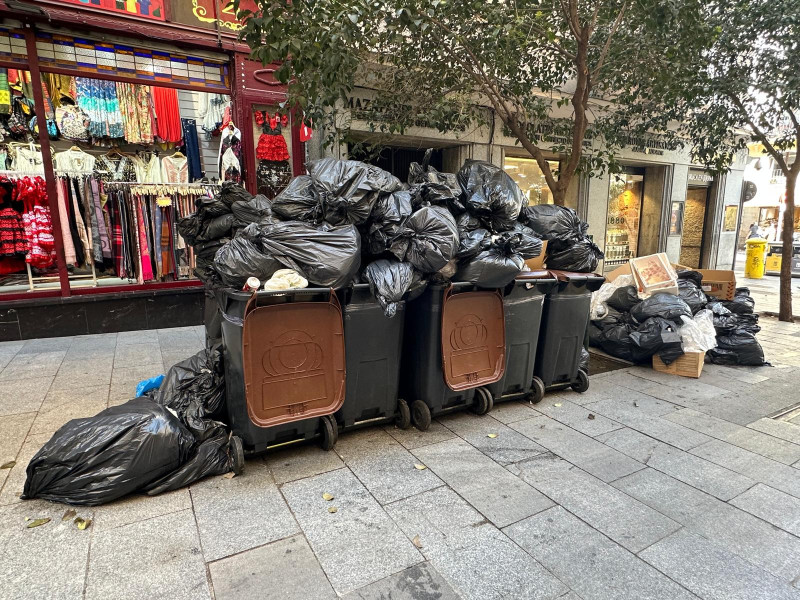 Huelga de basuras en Madrid