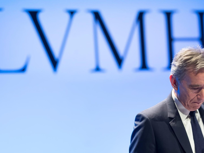 El dueño de Louis Vuitton, en una rueda de prensa para informar de los resultados de LVMH