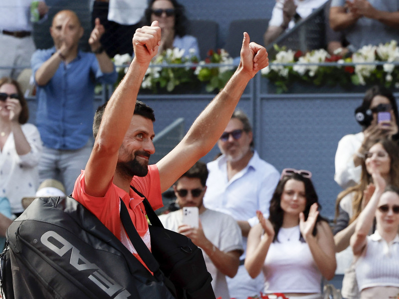 Novak Djokovic se despide de Madrid