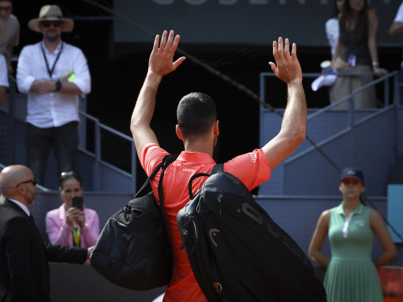 Novak Djokovic, tras su derrota ante el italiano Matteo Arnaldi