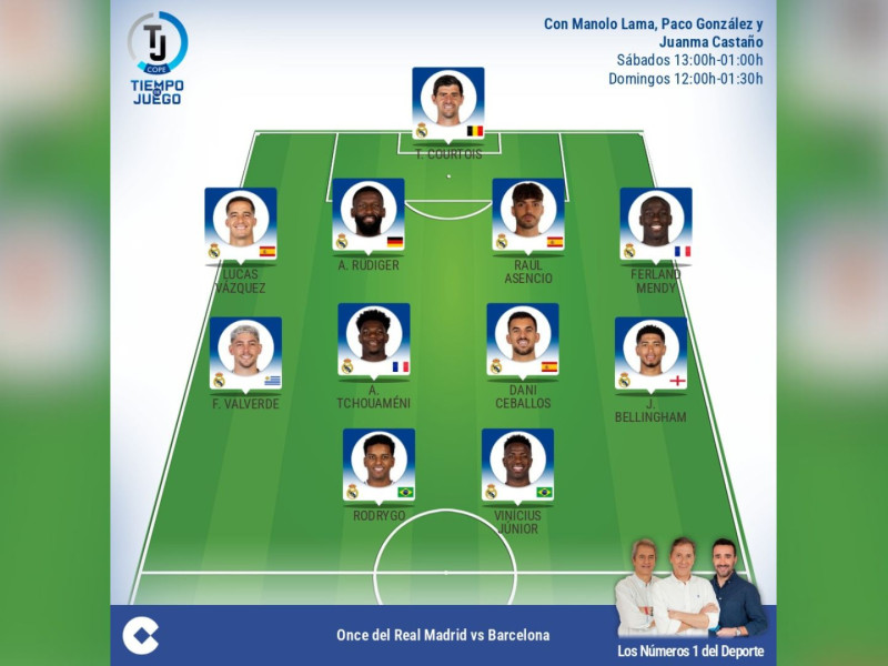 Once elegido por Ancelotti para enfrentarse al Barcelona