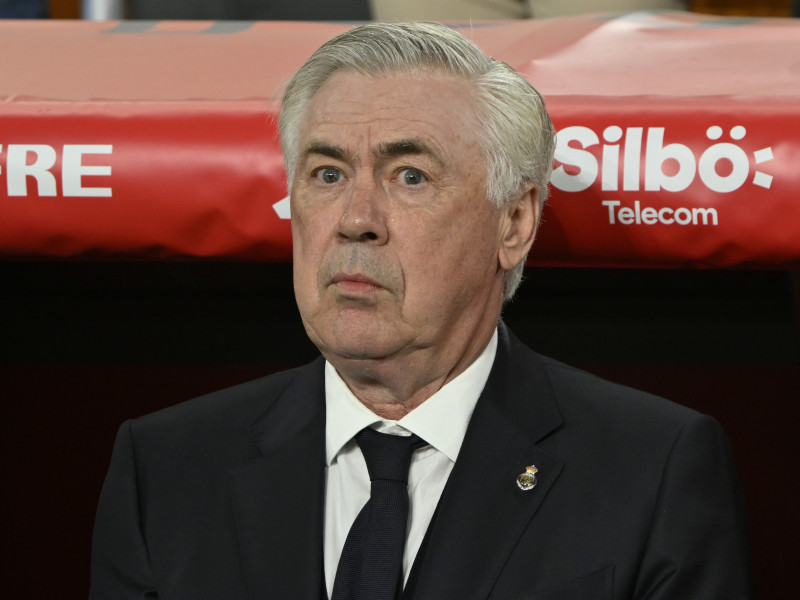 Carlo Ancelotti, durante la final de la Copa del Rey entre el Real Madrid y Barcelona