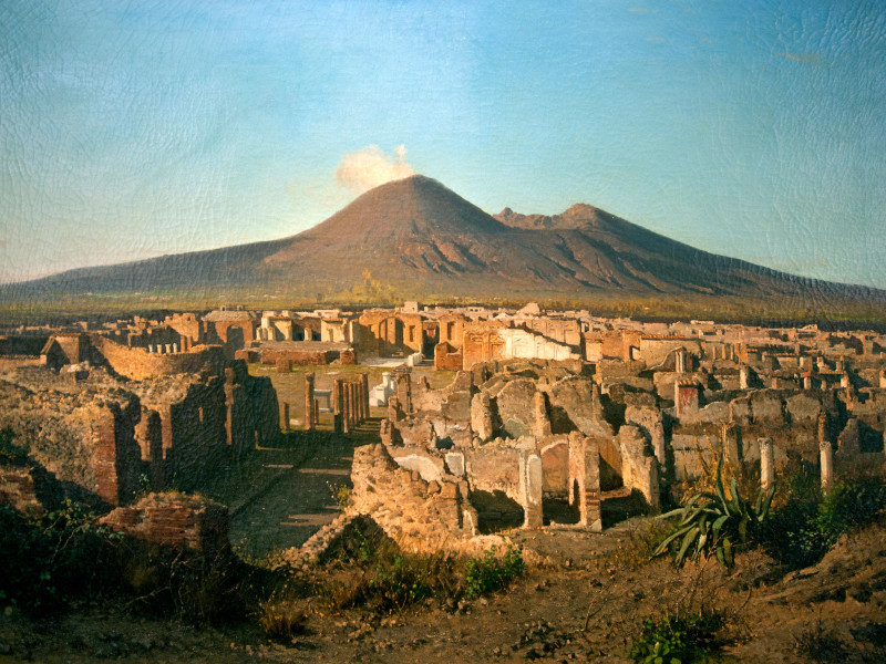 Vista de Pompeya 1864 Alessandro la Volpe 1820-1887
