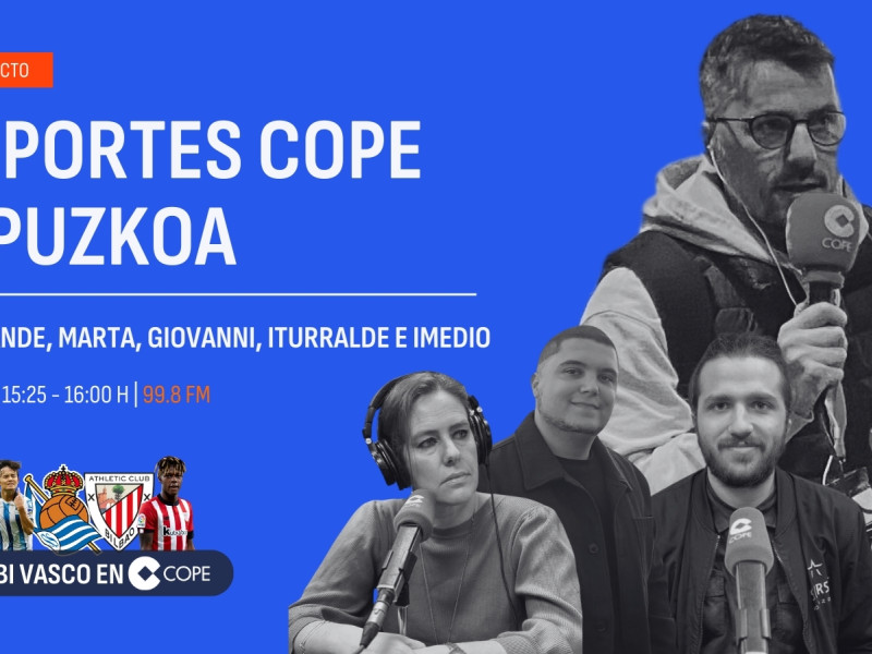 La Charla de Deportes COPE Gipuzkoa, todos los martes desde las 15.25 h