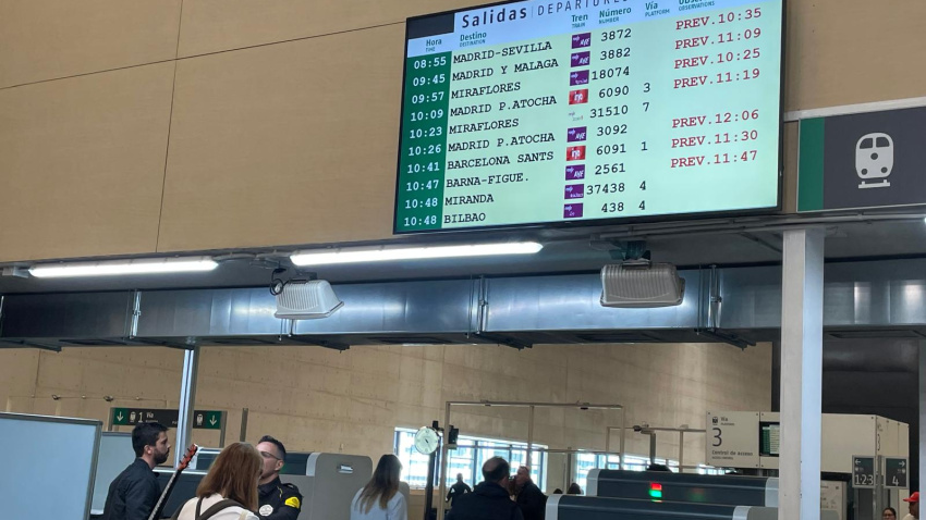 Retrasos en la estación Delicias